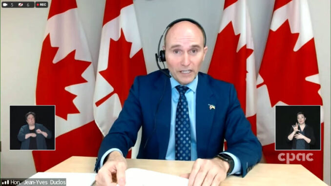 Jean-Yves Duclos Border Testing Mar1722 E